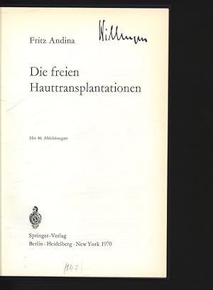 Seller image for Die freien Hauttransplantationen. for sale by Antiquariat Bookfarm