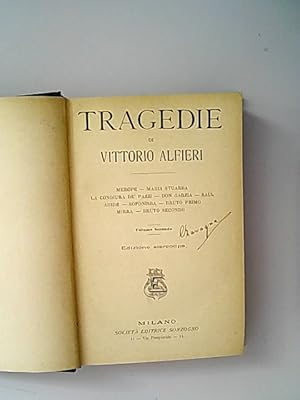 Bild des Verkufers fr Tragedie. zum Verkauf von Antiquariat Bookfarm