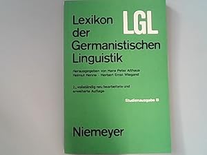 Bild des Verkufers fr Lexikon der germanistischen Linguistik. Studienausgabe III. zum Verkauf von Antiquariat Bookfarm