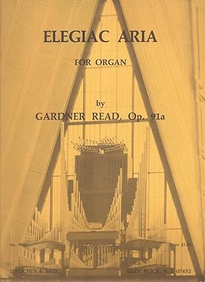 Seller image for Elegiac Aria for Organ Op. 19a for sale by Snow Crane Media