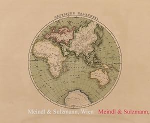 Bild des Verkufers fr Oestliche Halbkugel". Aus K. Sohr und F. Handtke: Vollstndiger Universal-Handatlas der neueren Erdbeschreibung . 5. Auflage, vermehrt und verbessert durch Heinrich Berghaus. zum Verkauf von Antiquariat MEINDL & SULZMANN OG