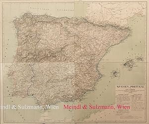 Bild des Verkufers fr Spanien u. Portugal in vier Blttern nach Berghaus' Karte und andern sichern Hlfsquellen entworfen u. gezeichnet von A. Theinert . Revidirt im Jahre 1842". Aus K. Sohr und F. Handtke: Vollstndiger Universal-Handatlas der neueren Erdbeschreibung . 5. Auflage, vermehrt und verbessert durch Heinrich Berghaus. zum Verkauf von Antiquariat MEINDL & SULZMANN OG