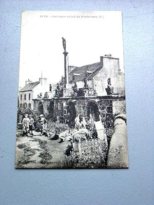 Imagen del vendedor de Carte Postale Ancienne - 6139 - CALVAIRE RUINE DE PLABENNEC. Les Calvaires de Bretagne. a la venta por JOIE DE LIRE