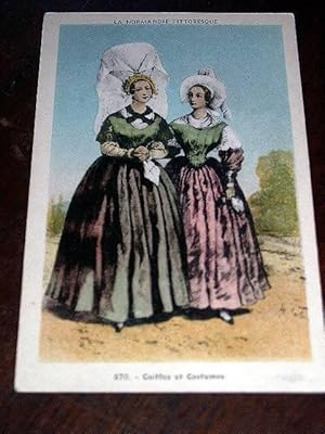 Image du vendeur pour Carte Postale Ancienne - LA NORMANDIE PITTORESQUE. 670 - Coiffes et Costumes. mis en vente par JOIE DE LIRE