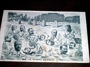 Carte Postale Ancienne - LA GRANDE BAIGNADE.