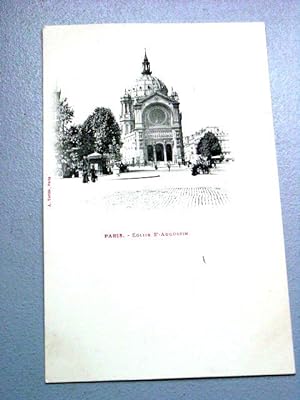 Carte Postale Ancienne - PARIS - Eglise St-Augustin.
