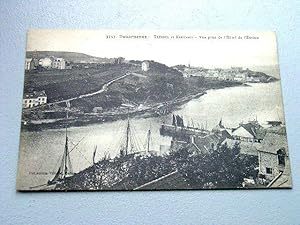 Bild des Verkufers fr Carte Postale Ancienne - 3757 - DOUARNENEZ - Trboul et Kermabon. Vue prise de l'Htel de l'Europe. zum Verkauf von JOIE DE LIRE