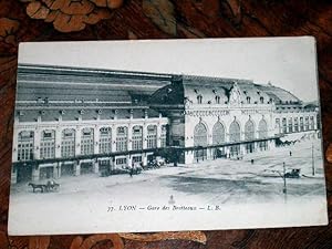 Carte Postale Ancienne - 77 - LYON - Gare des Brotteaux. L.B.
