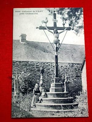 Imagen del vendedor de Carte Postale Ancienne - 3065 - CALVAIRE DE CAST. Prs de Chteaulin. a la venta por JOIE DE LIRE