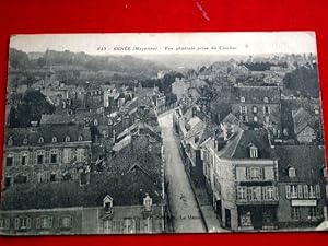 Carte Postale Ancienne - 643 - ERNEE (Mayenne). Vue générale prise du Clocher.