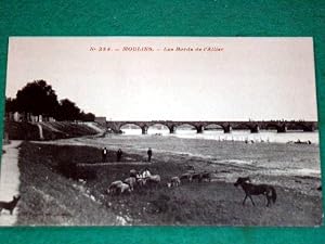 Carte Postale Ancienne - MOULINS - Les Bords de l'Allier.