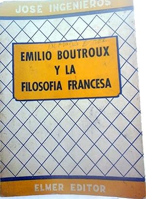 EMILIO BOUTROUX Y LA FILOSOFIA FRANCESA