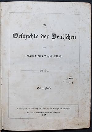 Bild des Verkufers fr Die Geschichte der Deutschen. zum Verkauf von Antiquariat Haufe & Lutz