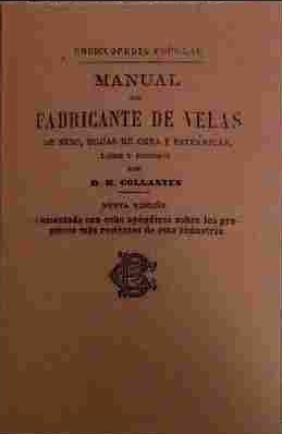 Imagen del vendedor de Manual Del Fabricante De Velas -Facsmil a la venta por Almacen de los Libros Olvidados