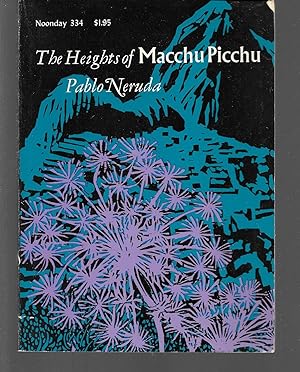 Image du vendeur pour the heights of macchu picchu mis en vente par Thomas Savage, Bookseller