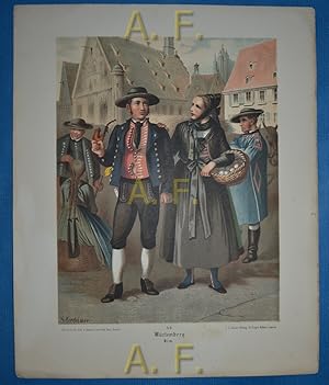 Bild des Verkufers fr Wrtemberg. Alm. 59. // Chromolithografie - Druck nach einer Zeichnung. zum Verkauf von Antiquarische Fundgrube e.U.