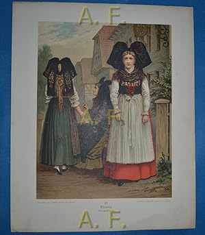 Bild des Verkufers fr Elsass. Geispolsheim. 42. // Chromolithografie - Druck nach einer Zeichnung. zum Verkauf von Antiquarische Fundgrube e.U.