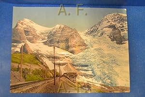 Jungfraubahn mit Eiger & Mönch - 17795. P.Z. // Photochromdruck - Druck nach einer Fotografie.