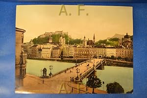 Salzburg Stadtbrücke - 9430. P.Z. // Photochromdruck - Druck nach einer Fotografie.