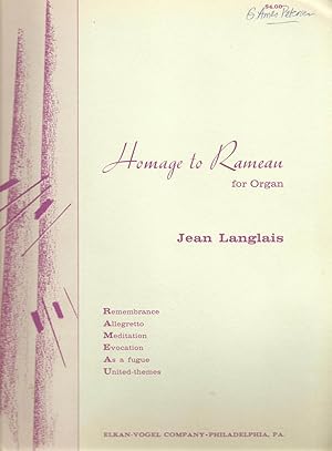 Homage to Ramean for Organ