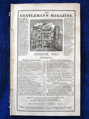 Image du vendeur pour The Gentleman's Magazine for July 1825. Plate of Woodlands Manor House at Mere. Wilts. mis en vente par Tony Hutchinson