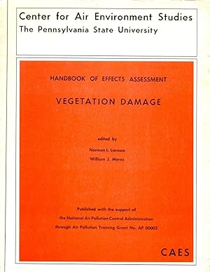 Imagen del vendedor de Handbook of Effects Assessment Vegetation Damage a la venta por Book Booth