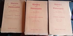 HISTOIRE DE LA PHILOSOPHIE. TOME PREMIER: L ANTIQUITE ET LE MOYEN AGE. I. INTRODUCTION - PERIODE ...