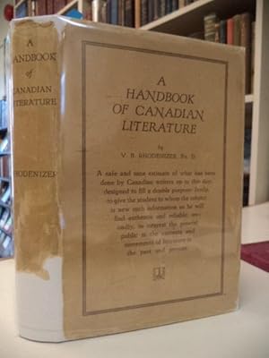 Seller image for A Handbook of Canadian Literature for sale by The Odd Book  (ABAC, ILAB)