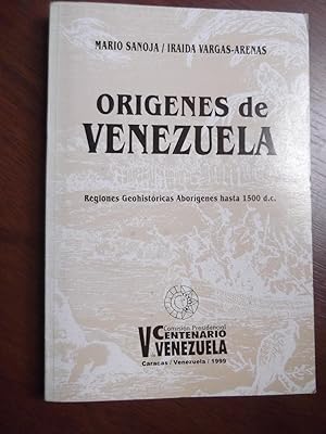 Imagen del vendedor de Origenes De Venezuela Regiones Geohistoricas Aborigenes Hasta 1500 D.C. a la venta por Libreria Babel