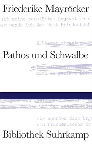 Bild des Verkäufers für Pathos und Schwalbe zum Verkauf von AHA-BUCH GmbH