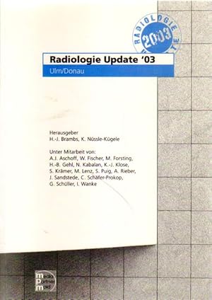 Seller image for Radiologie Update 2003. for sale by Versandantiquariat Boller