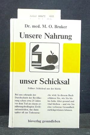 Seller image for Unsere Nahrung unser Schicksal for sale by Buch- und Kunsthandlung Wilms Am Markt Wilms e.K.