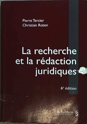 Seller image for La recherche et la rdaction juridiques. for sale by books4less (Versandantiquariat Petra Gros GmbH & Co. KG)