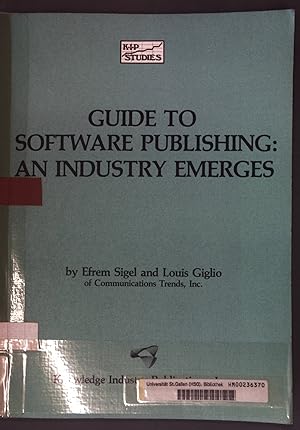 Bild des Verkufers fr Guide to Software Publishing: An Industry Emerges zum Verkauf von books4less (Versandantiquariat Petra Gros GmbH & Co. KG)