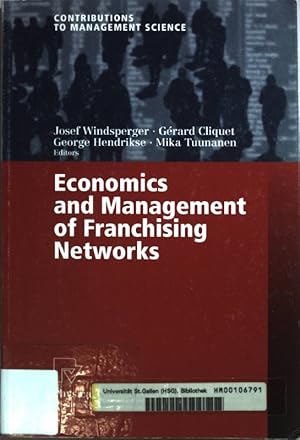 Seller image for Economics and Management of Franchising Networks. for sale by books4less (Versandantiquariat Petra Gros GmbH & Co. KG)