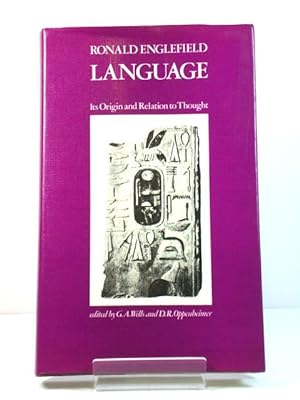 Imagen del vendedor de Language: Its Origin and Relation to Thought a la venta por PsychoBabel & Skoob Books