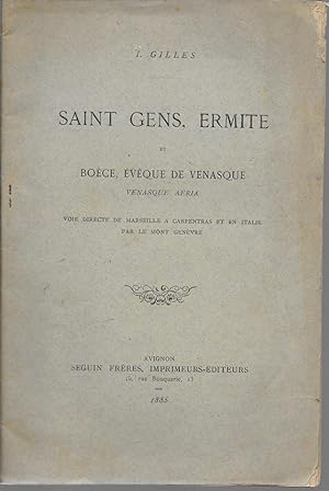 Saint Gens, ermite et Boèce, évêque de Venasque, Venasque Aéria