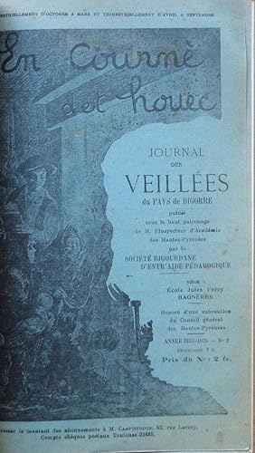 En Courné det houéc Journal des veillées des pays de Bigorre n° 2 1930/1931, 3 1931/1932, 4 1931/...