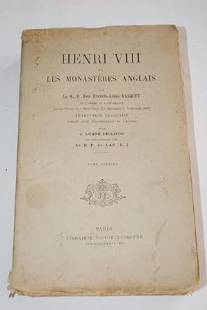 Imagen del vendedor de HENRI VIII ET LES MONASTERES ANGLAIS a la venta por Librairie RAIMOND