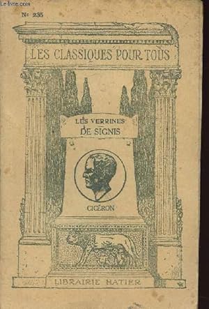Bild des Verkufers fr LES VERRINES DE SIGNIS / EXTRAIT DES LATINS zum Verkauf von Le-Livre