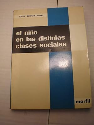 Imagen del vendedor de El nio en las distintas clases sociales a la venta por Librera Antonio Azorn