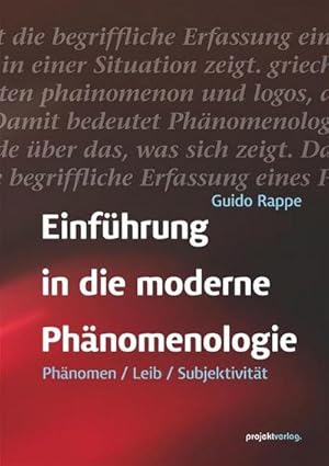 Imagen del vendedor de Einfhrung in die moderne Phnomenologie a la venta por AHA-BUCH GmbH