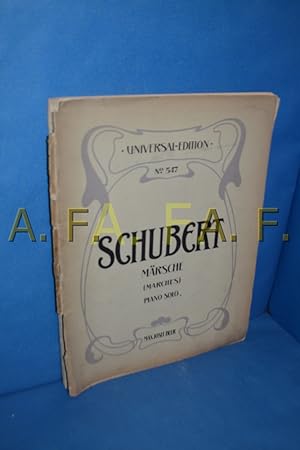 Imagen del vendedor de Schubert Mrsche (Marches) Piano solo (Universal Edition No. 547) a la venta por Antiquarische Fundgrube e.U.