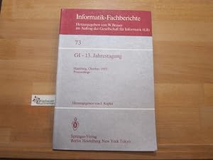 Gesellschaft für Informatik: GI-Jahrestagung; Teil: 13. 1983., Hamburg, 3. - 7. Oktober 1983. Inf...