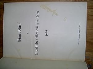 Amtsblatt der Preußischen Regierung in Trier. Ausgabe A. 2 Jahrgänge in einem Band: Jahrgang 1936...