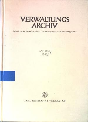 Bild des Verkufers fr Franzsisches Staatshaftungsrecht (I) - in: Verwaltungsarchiv. Band 54. zum Verkauf von books4less (Versandantiquariat Petra Gros GmbH & Co. KG)