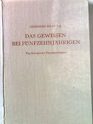 Bild des Verkufers fr Das Gewissen bei Fnfzehnjhrigen. Psychologische Untersuchungen. Archiv fr Psychologie der Arbeit und Bildung. Band 7. zum Verkauf von books4less (Versandantiquariat Petra Gros GmbH & Co. KG)