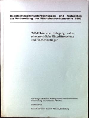 Bild des Verkufers fr Stdtebauliche Umlegung, naturschutzrechtliche Eingriffsregelung und Flchenbeitrge zum Verkauf von books4less (Versandantiquariat Petra Gros GmbH & Co. KG)