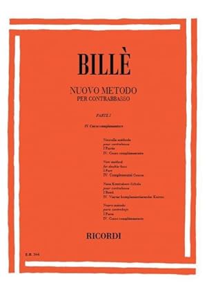 Imagen del vendedor de BILLE I. - Nuevo Metodo Parte 1 Curso 4 Complementario para Contrabajo (Vol.4) a la venta por Mega Music