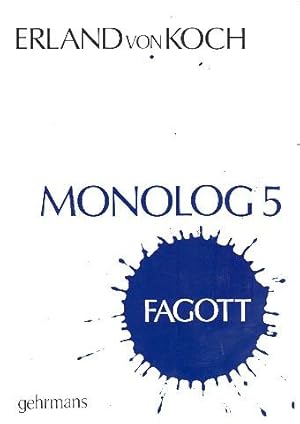 Imagen del vendedor de KOCH E. - Monolog 5 para Fagot a la venta por Mega Music